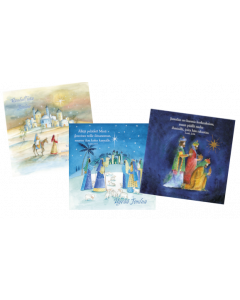  Joulukorttilajitelma #7 Kohti Betlehemiä