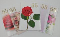 Onnittelukortti 55 v.