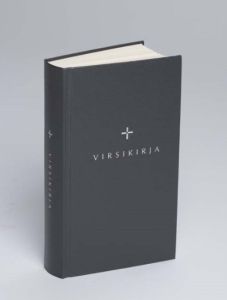 Kirkkovirsikirja kovakantinen harmaa