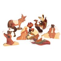 Puinen jouluseimiasetelma Argentiinasta