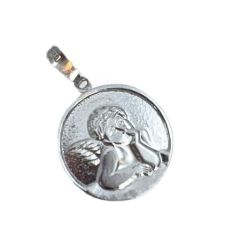 Enkeliriipus hopea pyöreä