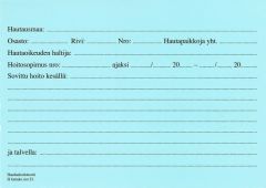 H-23 Haudanhoitokortti sininen