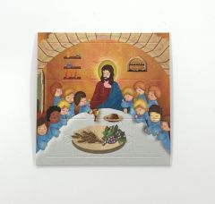 Minipalapeli - Jeesus ja pienet opetuslapset aterialla