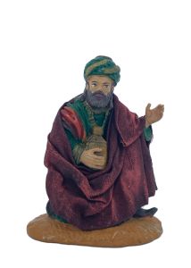 Jouluseimihahmo Itämaan tietäjä punainen viitta 10 cm - 10537