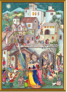 Joulukortti kaksiosainen Kolme kuningasta Betlehemissä nro 99730