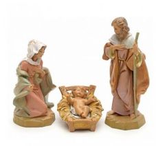 Jouluseimihahmoryhmä 3 osaa Maria, Joosef, Jeesus 12 cm - 12201AS3