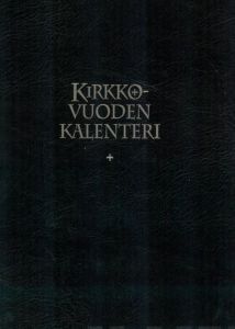 Kirkon viikkokalenteri 2026 - vuosipaketti + mustat pujotuskannet, kynäpidike