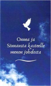 Onnittelukortti Kasteelle menon johdosta 2-os.+kuori