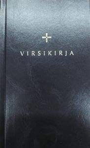 Kirkkovirsikirja  kovakantinen musta