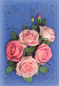 Äitienpäiväkortti isoäidille, 2-os. + kuori