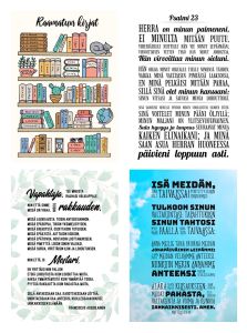 Raamatun kirjat -korttisarja 4 kpl