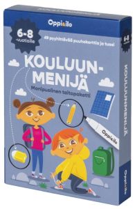 Kouluunmenijä -puuhakortit 6-8-vuotiaille - Oppi & ilo