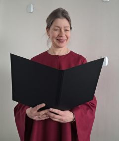 Kuorokansio keinonahkakannet A4, musta