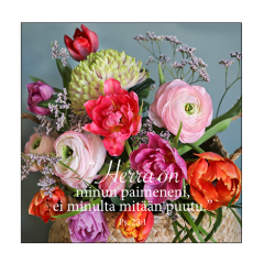 Magneetti Kukkakori - Herra on minun paimeneni, ei minulta mitään puutu