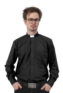 Pitkähihainen puuvillainen papinpaita miehille, Ateljé Solemnis