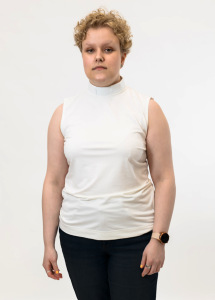 Papin hihaton bambutrikoopaita naiselle valkoinen - Ateljé Solemnis 