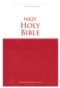 Holy Bible NKJV,  Paperback Beautiful. Trustworthy. Today red-white / puna-valkoinen