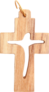 Oliivipuinen ristiriipus Palestiinasta