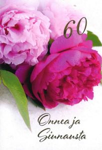 Onnittelukortti 60-vuotiaalle