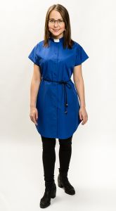 Paitamekko pantakauluksella sininen - Ateljé Solemnis