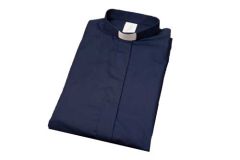 Lyhythihainen tummansininen papinpaita naiselle, Ateljé Solemnis