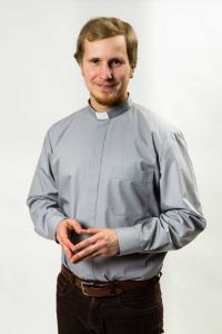 Pitkähihainen harmaa papinpaita miehelle, Ateljé Solemnis