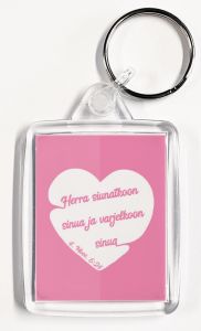 Avaimenperä Herra siunatkoon sinua vaaleanpunainen