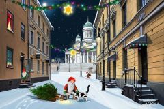 Postikorttisarja Sofiankatu Helsinki 6 kpl