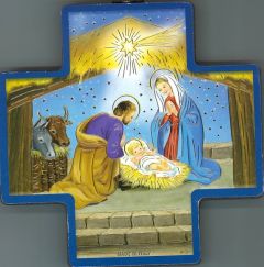 Puuristitaulu Betlehemin seimi