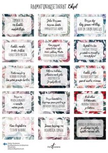 Raamatunlausetarrat  Jumalalle on kaikki... 15 kpl