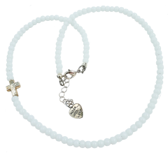 Kaulakoru Ristin suojassa valkoinen