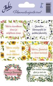 Raamatunjaetarrat 6 kpl neliö