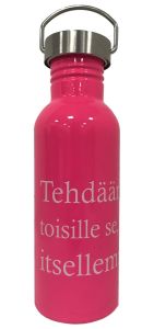 Yhteisvastuu Teräspullo ''Tehdään yhdessä toisille se, mitä tahtoisimme itsellemme tehtävän.''