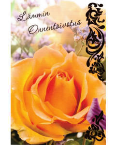 Lämmin onnentoivotus - Onnittelukortti