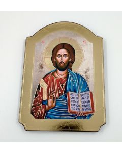 Ikoni kupoli, Kristus Kaikkivaltias 20,8 x 15,5  cm kulta