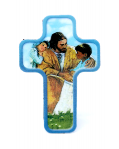 Magneetti risti Jeesus ja kaksi lasta