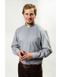 Pitkähihainen harmaa papinpaita miehelle, Ateljé Solemnis