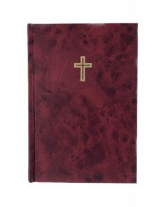 Raamattu keskikoko marmorikuviointi viininpunainen