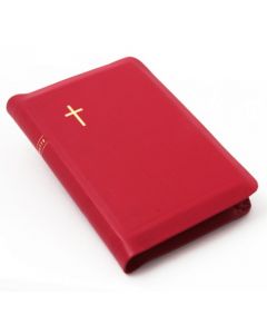 Nahkakantinen keskikokoinen Raamattu fuksia, vetoketju ja reunahakemisto 3814 JRH