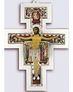 San Damianoksen risti 13,6 x18 cm paksu, hopea