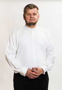 Miesten valkoinen papin juhlakaftaanipaita, Ateljé Solemnis