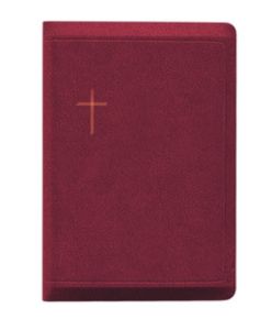 Raamattu Kansalle, keskikokoinen, viininpunainen, vetoketju, reunahakemisto