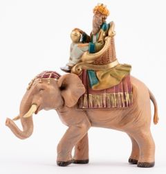 Jouluseimihahmo Tietäjä norsun selässä 17 cm - 1229967S