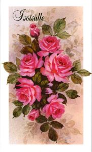 Isänpäiväkortti Isoisälle ruusukimppu, 2-os. + kuori