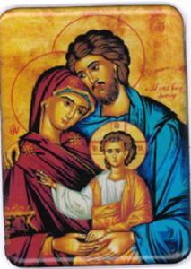 Magneetti Pyhä perhe ikoni lasimainen pinta