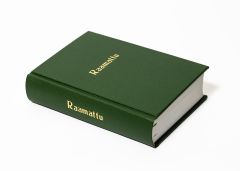 Marginaaliraamattu -92 reunahakemistolla - kluuttikangas vihreä