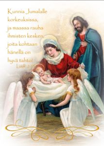 Joulukorttilajitelma 14 kpl