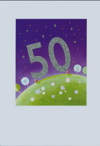 Kortti 50-vuotiaalle