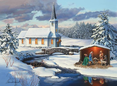 Palapeli Seimi ja joulukirkko - Church Nativity 36618