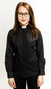 Pitkähihainen papinpaita naiselle, puuvillaa, Sacrum